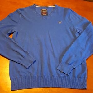 American Eagle Blue V-Neck Sweater